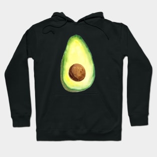 Watercolor Avocado Texture Hoodie